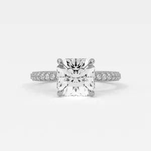 Square Radiant Cut Diamond Engagement Rings