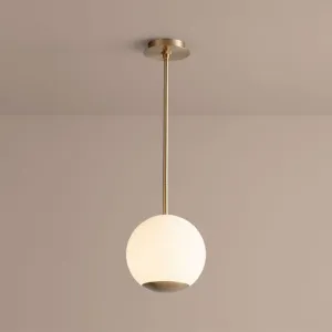 Terra 10" Opal Pendant - Aged Brass