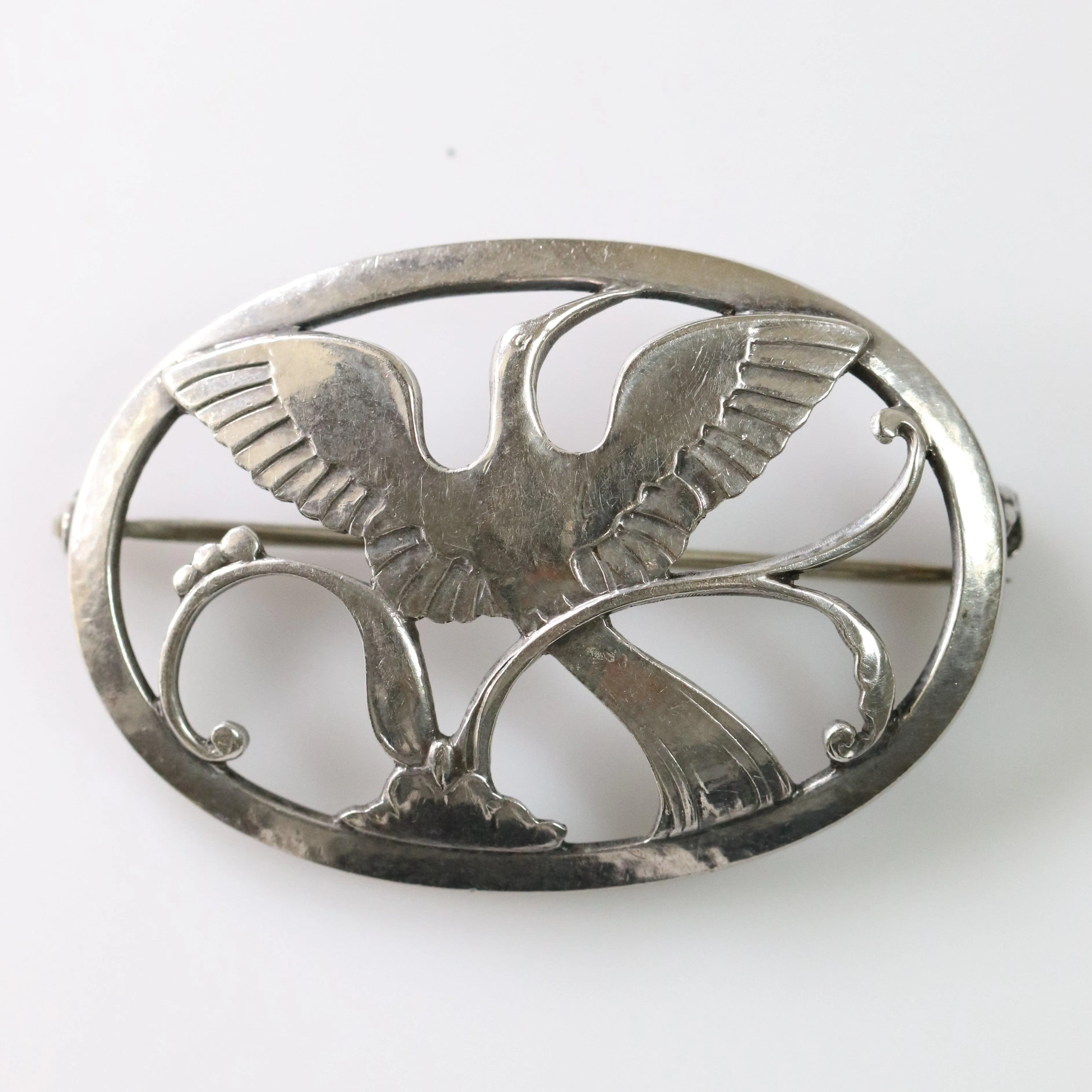 Vintage Georg Jensen Jewelry | Bird of Paradise Brooch 238