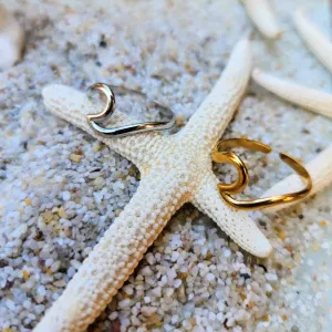 WAVE RINGS - 18K GOLD & SILVER ADJUSTABLE WATERPROOF RINGS